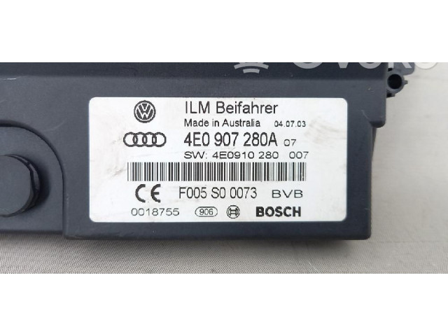 Pojistková skříňka NBA015003042006, 4E0907280A Audi A8 S8 D3 4E 2002