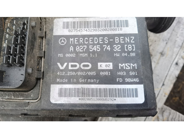 Блок управления A02754574328   Mercedes-Benz A W169