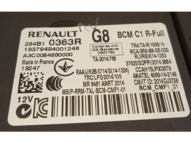 Pojistková skříňka Řídící jednotka BSM 284B10363R Renault Megane IV 2020