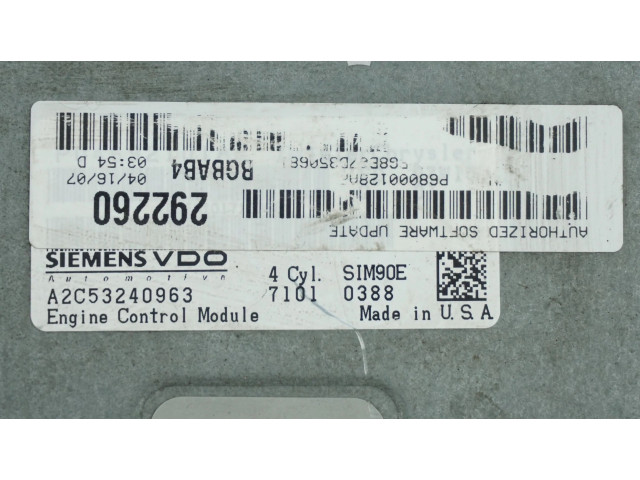 Řídící jednotka A2C53240963, 68000128AF Dodge Caliber 2007