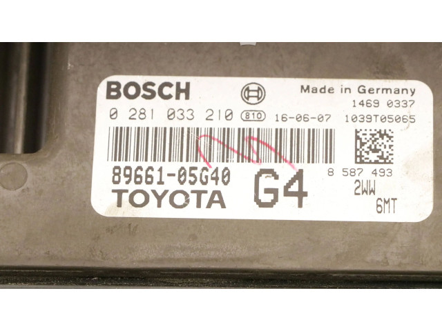 Řídící jednotka 89661-05G40, 0281033210 Toyota Avensis T270 2016