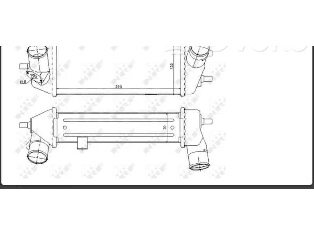 Интеркулер 282702A720, 30327 Hyundai ix20