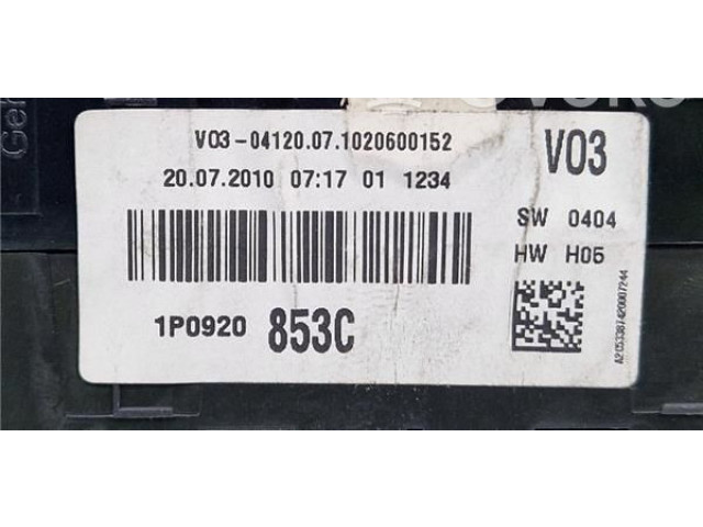 Přístrojová deska Seat Altea XL 2010 1P0920853C