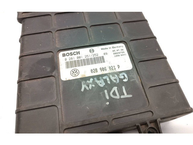 Блок управления двигателя 028906021P, 0281001251   Ford Galaxy