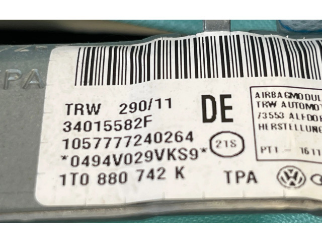 Боковая подушка безопасности 1T0880742K, 1057777240264   Volkswagen Touran II