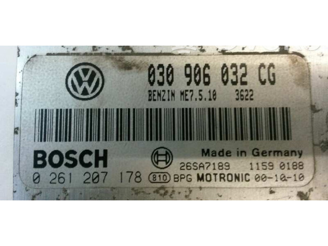 Řídící jednotka 030906032CG, 0261207178 Volkswagen Polo III 6N 6N2 6NF 2000