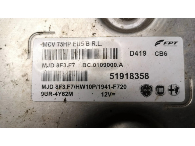 Řídící jednotka 51918358, 9UR4Y62M   Fiat Fiorino 2011