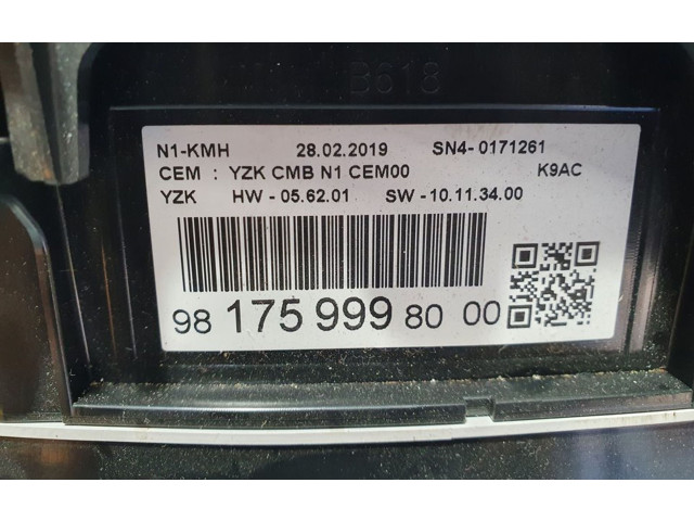 Спидометр (приборный щиток) 9817599980, SN40171261 Citroen Berlingo