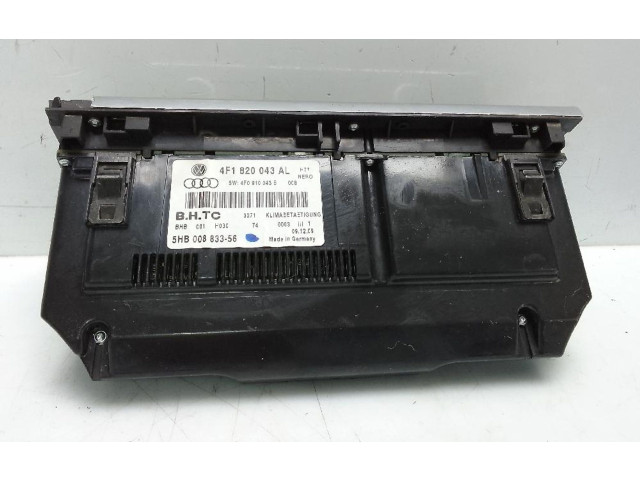 Блок управления климат-контролем 4F1820043AL Audi A6 S6 C6 4F