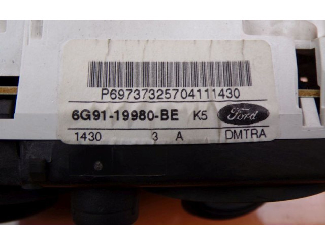 Блок управления климат-контролем 6G9119980BE, 6G9119980BE Ford S-MAX