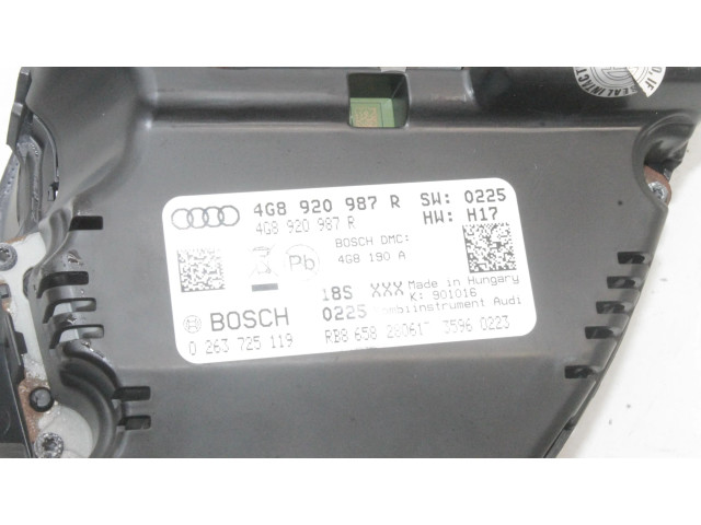 Панель приборов 4G8920987R, 0263725119 Audi A7 S7 4G