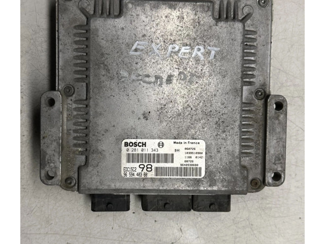 Řídící jednotka 0281011343, 9659440380 Peugeot Expert 2006