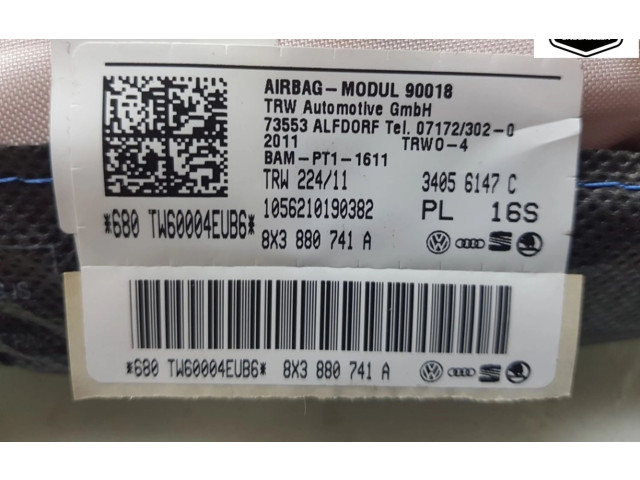 Боковая подушка безопасности 8X3880741A, 8X3880741A Audi A1
