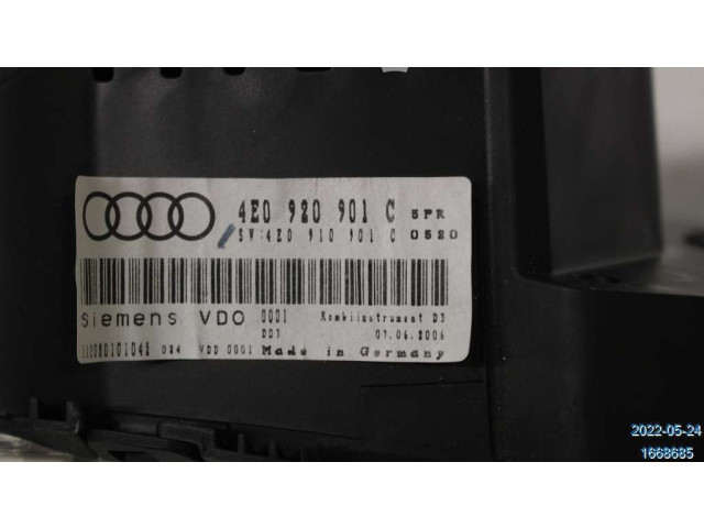 Přístrojová deska Audi A8 S8 D3 4E 2007 4E0920901C