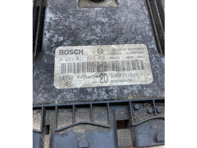 Řídící jednotka 8200391966, 0281011645 Renault Megane II 2006