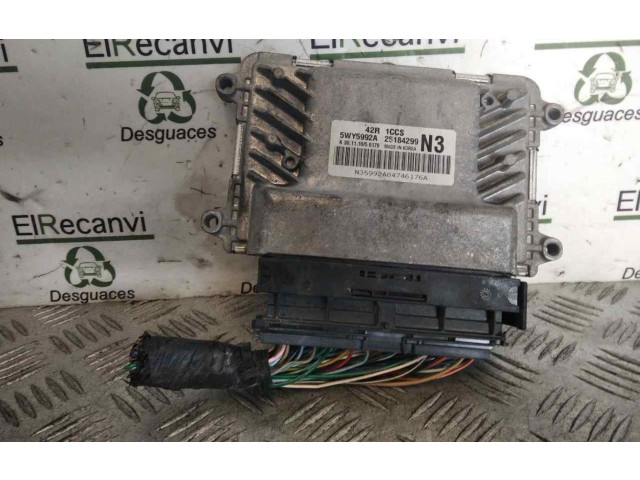 Блок управления двигателем Блок управления 25184299   Chevrolet Astra