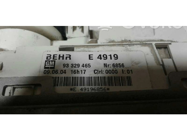 Модуль блока управления кондиционером 93329465   Opel Meriva A