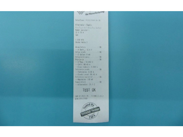 Генератор 03D903025H, IMPRK1318479 Skoda Fabia Mk1 (6Y)