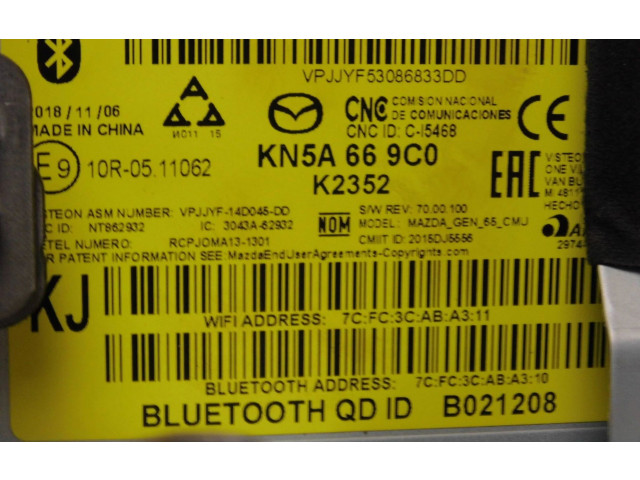 Считывающее устройство CD/DVD навигации (GPS) KN5A669C0 Mazda CX-5