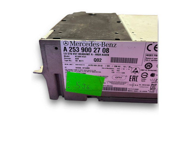 Блок комфорта NR596, A2539002708 Mercedes-Benz GLC X253 C253