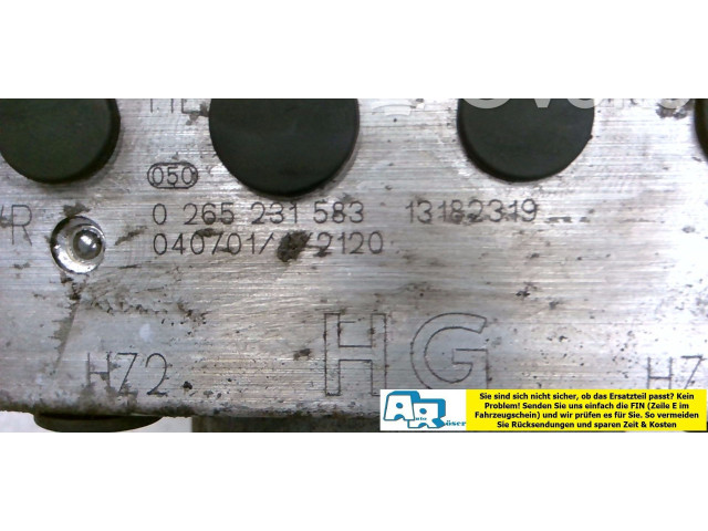 Блок АБС 93192618 Opel Meriva A 2003 - 2010 года