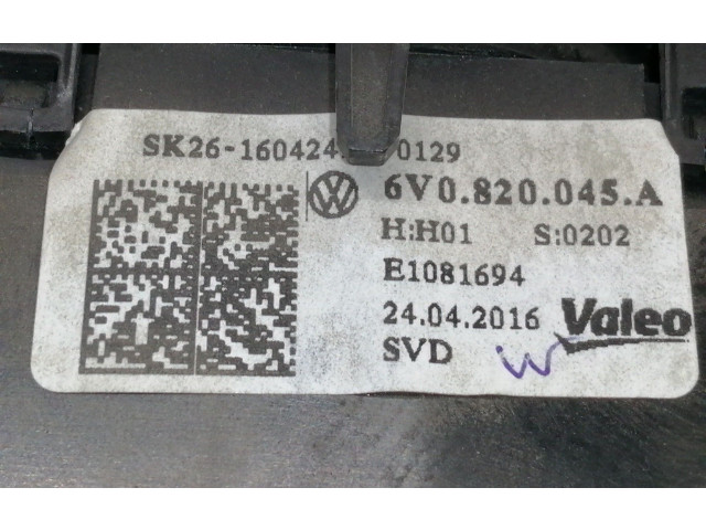 Модуль блока управления кондиционером 6V0820045A, E1081694   Skoda Fabia Mk3 (NJ)