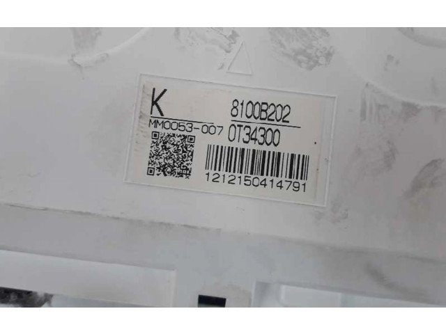 Панель приборов 8100B202, MM0053007 Mitsubishi Outlander