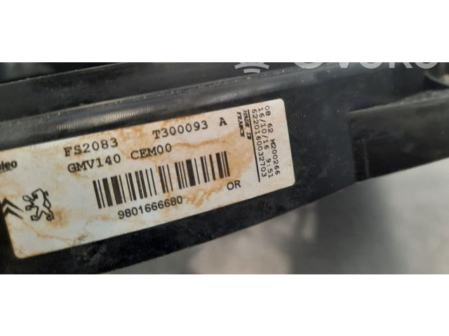 Комплект вентиляторов     9801666680    Peugeot 2008 I 