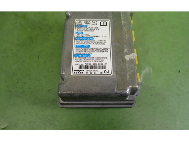 Блок подушек безопасности 77960-SEG-G812-M1 Honda Accord