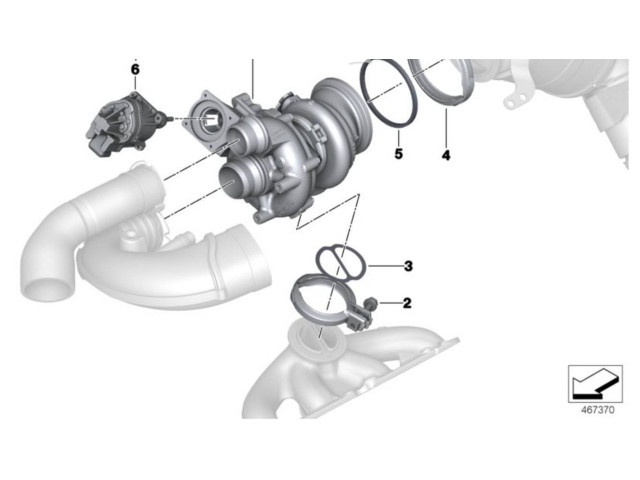 Turbodmychadlo Турбина 11657852372 , 7852372 , 7 BMW M5 F90