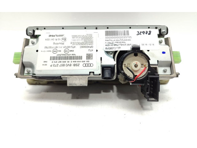 Дисплей 8V0857273P Audi A3 S3 8V