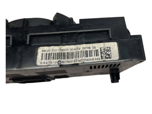 Блок управления климат-контролем 96738321XT, 400017007   Peugeot 5008