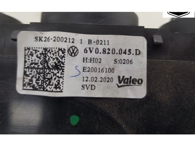 Блок управления климат-контролем 6V0820045D, 6V0820045D   Skoda Fabia Mk4 (6VA)