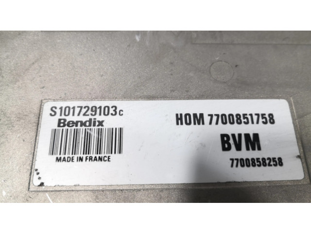 Блок управления двигателя S101729103C, H0M7700851758   Renault Clio I