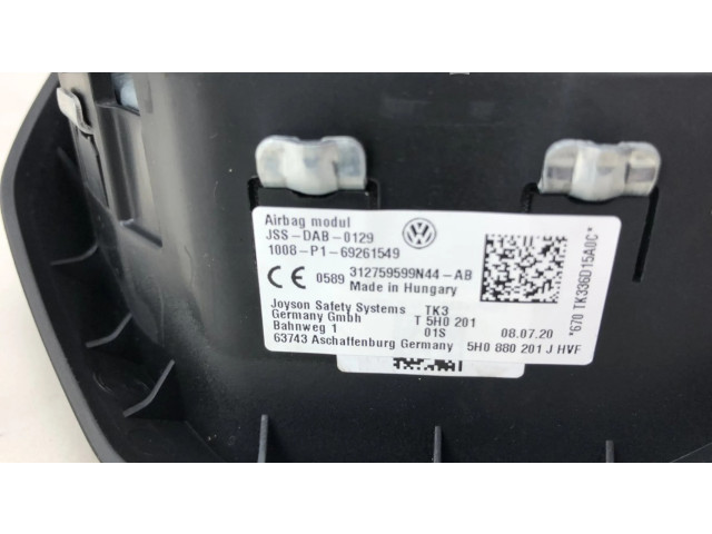 Подушка безопасности водителя 5H0880201J, 5H0880201H Volkswagen Golf VIII