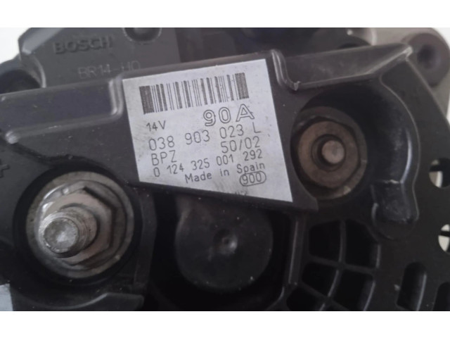 Lichtmaschine 038903023L, 0124325001292   Skoda Fabia Mk2 (5J)  