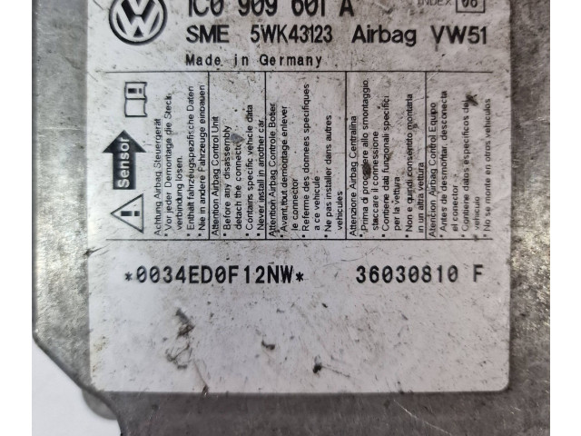 Блок подушек безопасности 1C0909601A, 36030810F Skoda Fabia Mk1 (6Y)