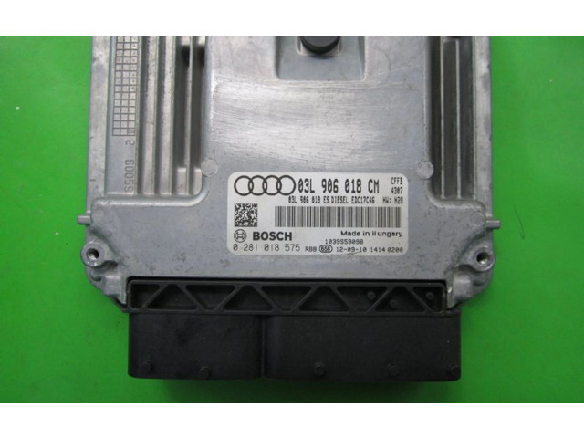 Поршень Блок управления двигателем ECU 03L906018CM, 0281018575 Audi Q3 8U