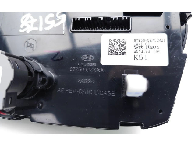Блок управления климат-контролем 97250-G2XXX, 97250-C2750 Hyundai Ioniq