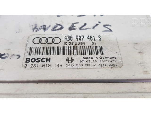 Řídící jednotka 4B0907401S, 0281010148 Audi A4 S4 B5 8D 1996