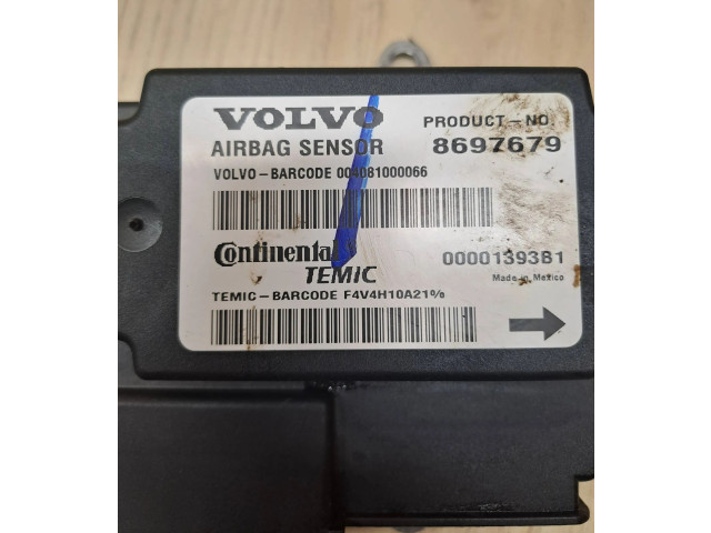 Блок подушек безопасности 8697679, 00001393B1   Volvo V50