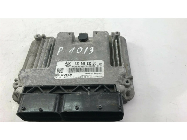 Блок управления 03G906021JC, P1013 Skoda Octavia Mk2 (1Z)