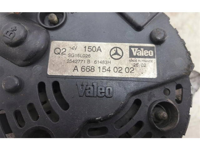 Генератор A6681540202 Mercedes-Benz A W168