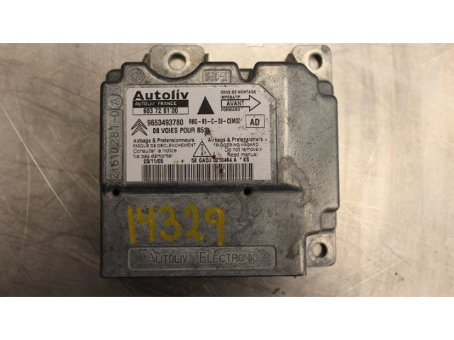 Блок управления 9653493780, 603726100 Citroen C4 I