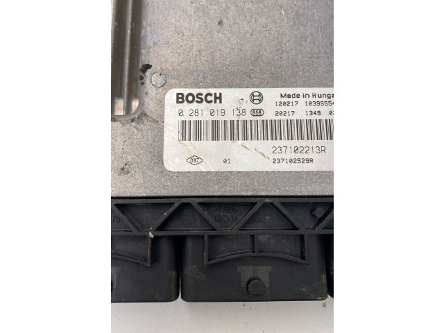 Блок управления двигателя 0281019138, 0281019138 Dacia Lodgy