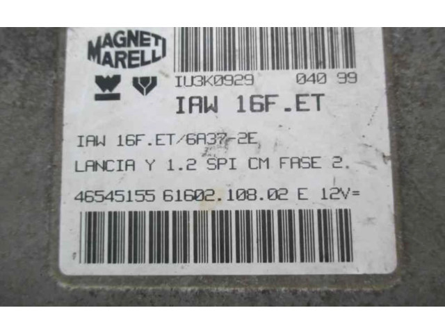 Блок управления двигателем Блок управления IAW16FET   Lancia Y 840