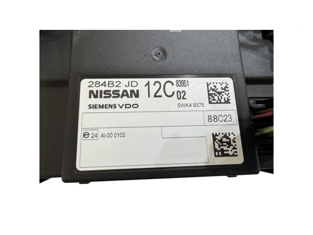 Блок комфорта 284B2JD12C, 5WK49375   Nissan X-Trail T31   