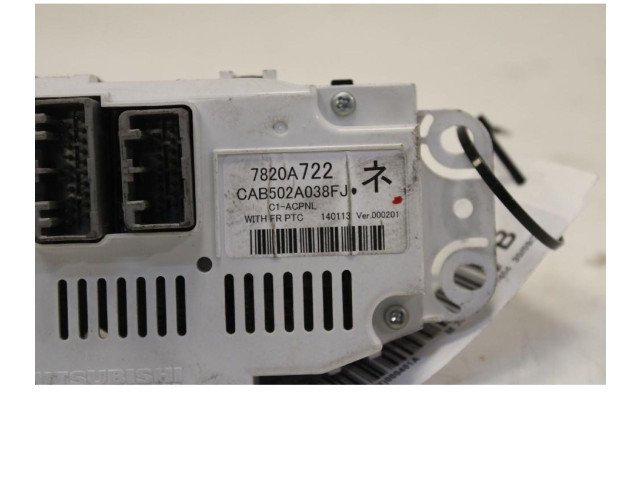 Блок управления климат-контролем 7820A722 Mitsubishi ASX