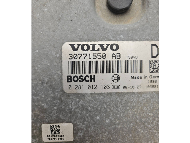 Блок управления двигателя 30771550AB, 0281012103    Volvo XC90