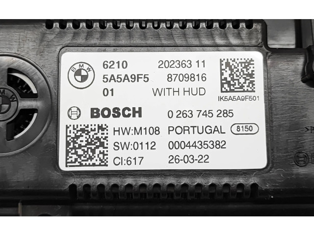 Панель приборов 5A5A9F5, 0263745285   BMW Z4 g29       